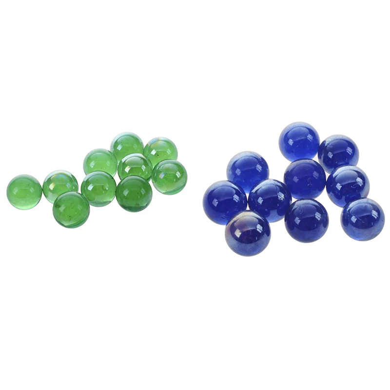20 Pcs Marbles 16Mm Glass Marbles Knicker Glass Balls Decoration Color Nuggets Toy, 10 Pcs Green & 10 Pcs Dark Blue
20 Pcs Marbles 16Mm Glass Marbles Knicker Glass Balls Decoration Color Nuggets Toy, 10 Pcs Green & 10 Pcs Dark Blue