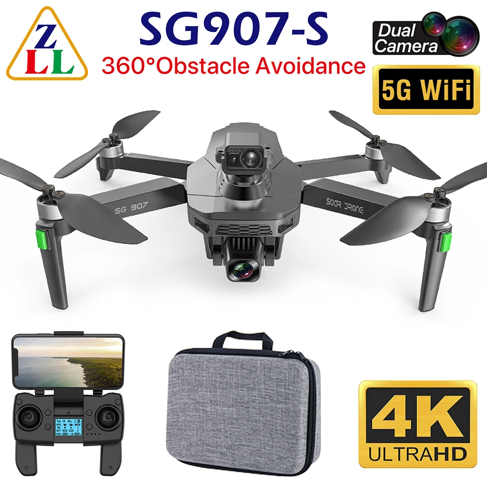 ZLL SG907-S 4k Drone FPV Smart Video GPS Квадрокоптер с дистанционным управлением обход препятствий профессиональный HD Дрон с длительным временем полета
ZLL SG907-S 4k Drone FPV Smart Video GPS Квадрокоптер с дистанционным управлением обход препятствий профессиональный HD Дрон с длительным временем полета