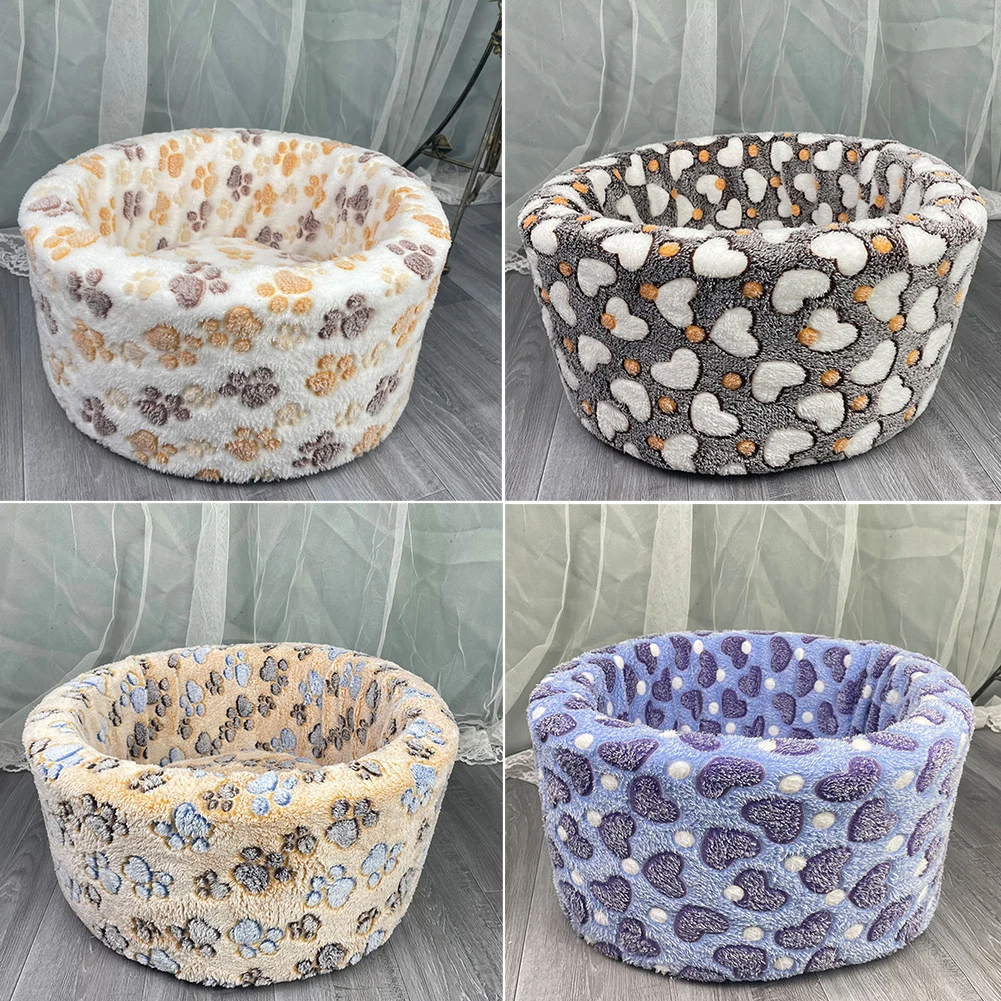 Soft Plush Kennel Round Puppy Cushion Dogs Cats Nest Winter Warm Cat Sleeping Bed House Printed Pet Kitten Beds Pet Mat Supplies
Soft Plush Kennel Round Puppy Cushion Dogs Cats Nest Winter Warm Cat Sleeping Bed House Printed Pet Kitten Beds Pet Mat Supplies