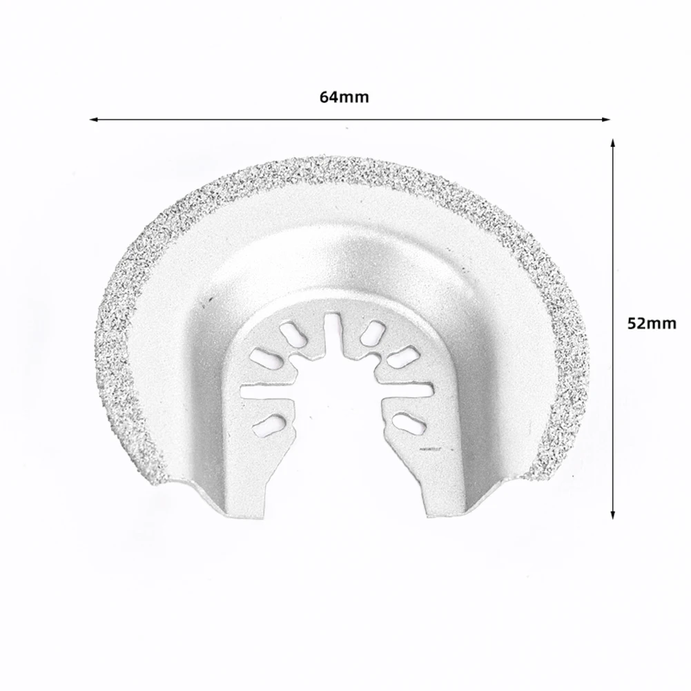 1pc 64mm Half Circle Diamond Saw Blade Quick Release Oscillating Tool Cutting Disc For Power Tool Wood Metal Cutting Grinding
1pc 64mm Half Circle Diamond Saw Blade Quick Release Oscillating Tool Cutting Disc For Power Tool Wood Metal Cutting Grinding