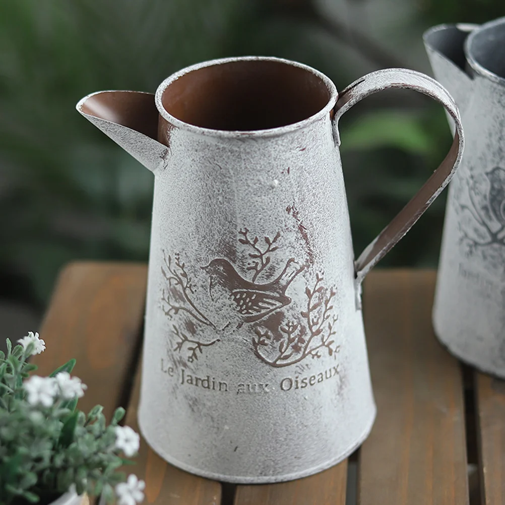 French Country Flower Vase Outdoor Decor Flower Galvanized Pitcher Dry Flowers Decoration Flower Vessel Decorative French Pot
French Country Flower Vase Outdoor Decor Flower Galvanized Pitcher Dry Flowers Decoration Flower Vessel Decorative French Pot
