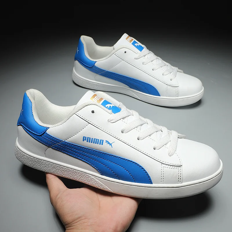 Original Brand Blue Men Vulcanized Shoes Low Cut Lace-up Leather Sneakers For Men Non-slip Comfortable Flat Shoes Man Size 38-44
Original Brand Blue Men Vulcanized Shoes Low Cut Lace-up Leather Sneakers For Men Non-slip Comfortable Flat Shoes Man Size 38-44