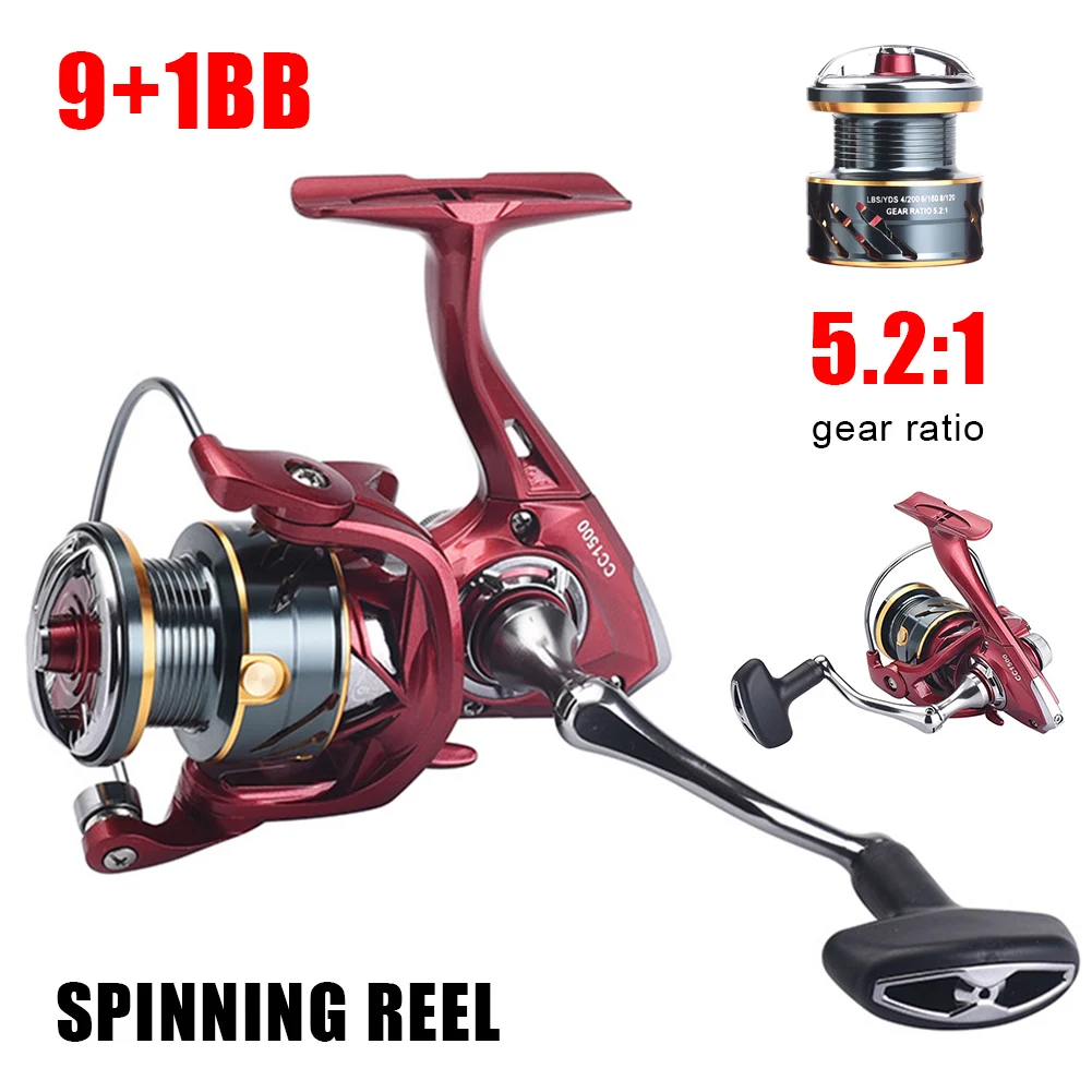 Lightweight Spinning Fishing Reel Outdoor Sport Carp Fishing Tool 8KG Max Drag 5.2:1 Fishing Reel Metal Freshwater Saltwater
Lightweight Spinning Fishing Reel Outdoor Sport Carp Fishing Tool 8KG Max Drag 5.2:1 Fishing Reel Metal Freshwater Saltwater