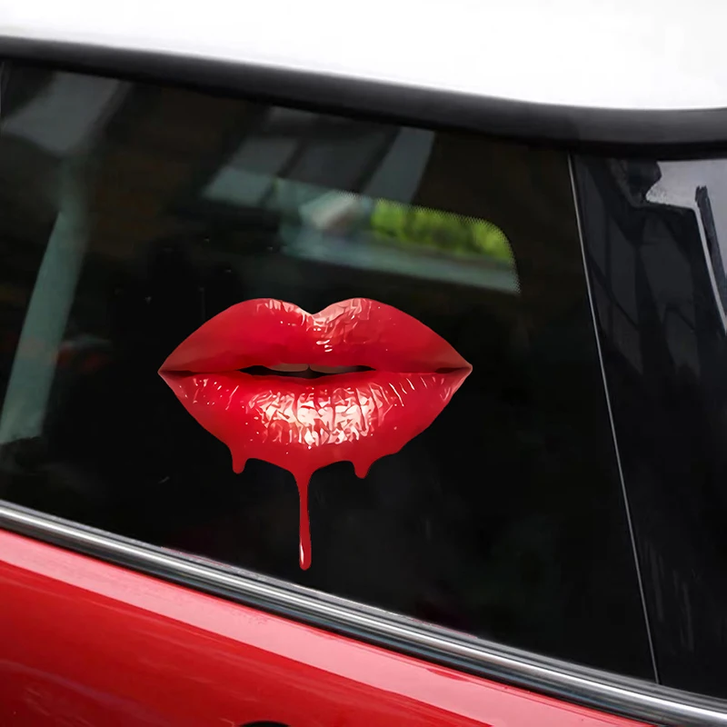 

2 Pcs Funny Rolling Stones Vinyl Sticker Lips Car Truck Window Decal Rock Band Tongue Laptop Motorcycle Laptop Sticker