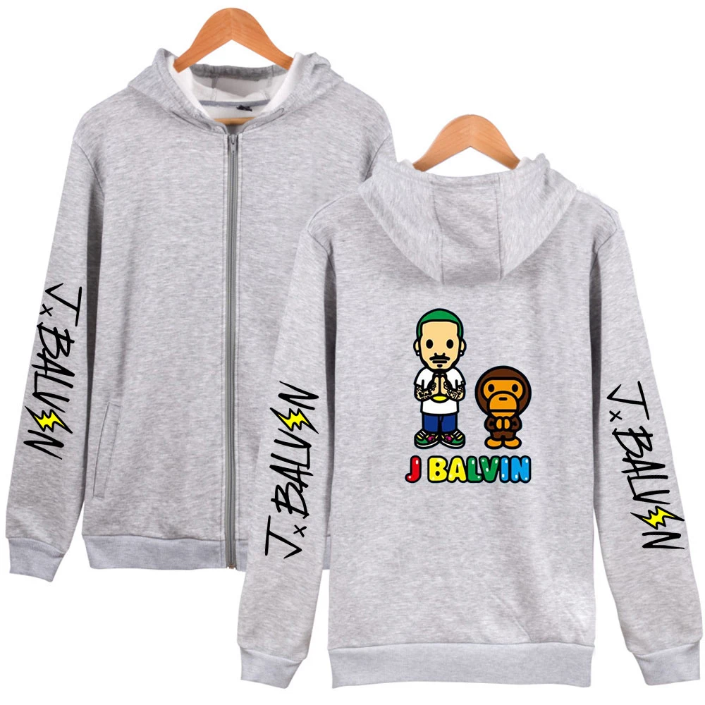 HOT J BALVIN Hoodies Zipper Men's Women Hooded Autumn Winter Sweatshirt New Album Colors Fashion Oversized Clothes
HOT J BALVIN Hoodies Zipper Men's Women Hooded Autumn Winter Sweatshirt New Album Colors Fashion Oversized Clothes