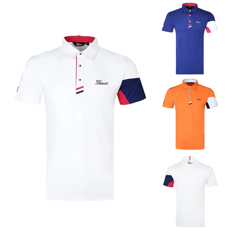 

Одежда для гольфа, Мужская дышащая быстросохнущая одежда, футболка с коротким рукавом для гольфа, рубашка-поло, Новинка лета 2022