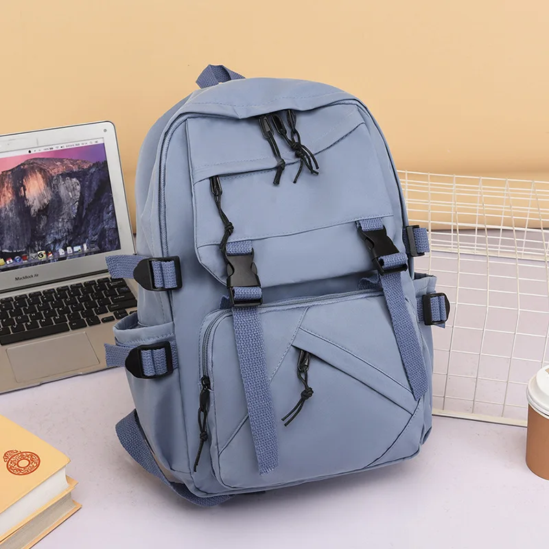 Teen School Bag for Girls Backpack Women Blue Oxford High Schoolbag University Student Bookbag Simple Casual College Style 2022
Teen School Bag for Girls Backpack Women Blue Oxford High Schoolbag University Student Bookbag Simple Casual College Style 2022