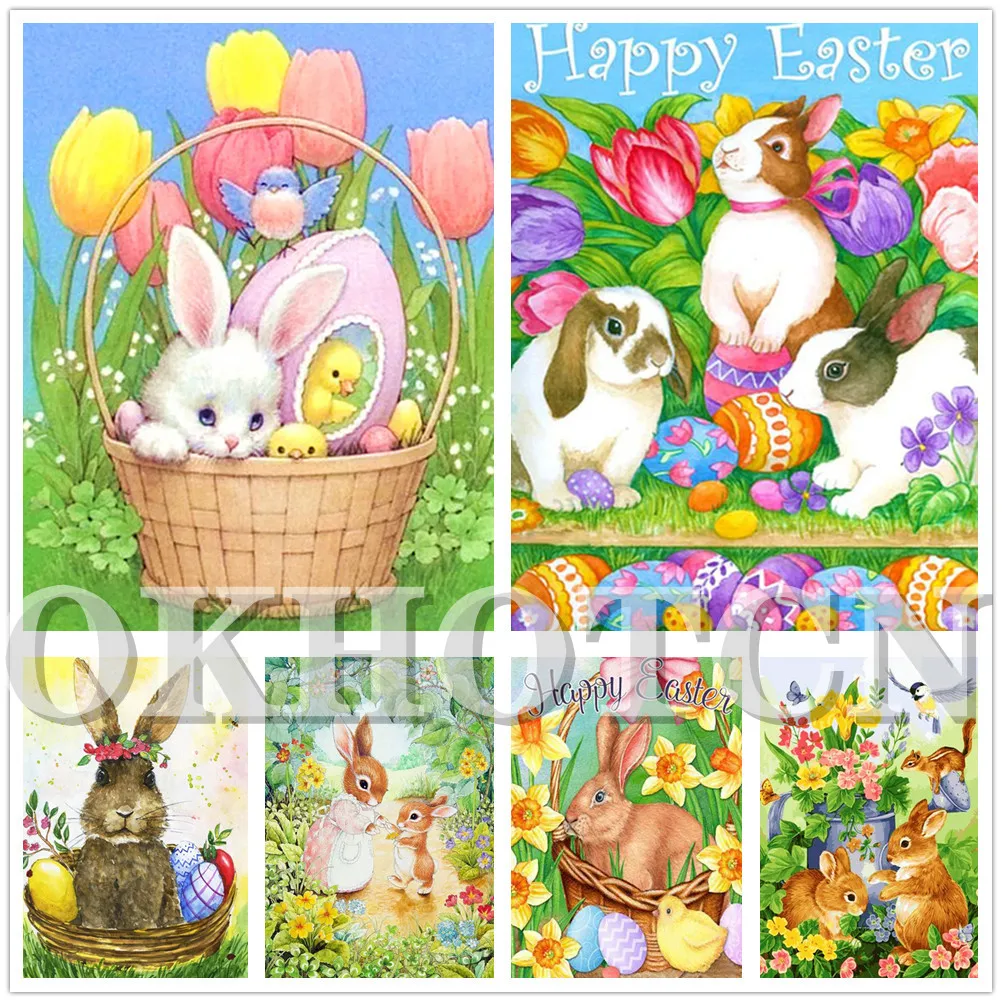 Diy Diamond Mosaic Easter Picture of Rhinestones 5D Diamond Embroidery Rabbit Cross Stitch Art Painting Animal Wall Home Decor
Diy Diamond Mosaic Easter Picture of Rhinestones 5D Diamond Embroidery Rabbit Cross Stitch Art Painting Animal Wall Home Decor