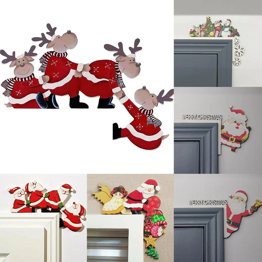 Christmas Door Frame Decoration Santa Claus Door Corner Wooden Ornament Elk Xmas Decor For Home 2023 New Year
Christmas Door Frame Decoration Santa Claus Door Corner Wooden Ornament Elk Xmas Decor For Home 2023 New Year