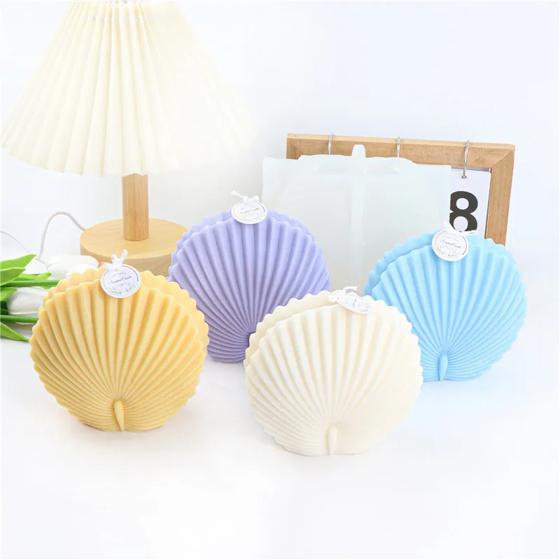 Diy Ocean Shell Silicone Candle Mold Large Round Scallops Scented Candle Making Resin Molds Handmade Plaster Craft Soy Wax Mould
Diy Ocean Shell Silicone Candle Mold Large Round Scallops Scented Candle Making Resin Molds Handmade Plaster Craft Soy Wax Mould