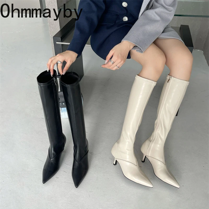 Pointed Toe High Knee High Boots Sexy Thin Heels Modern Boots New Autumn Winter High Quality Leather Women Botas Mujer 2022
Pointed Toe High Knee High Boots Sexy Thin Heels Modern Boots New Autumn Winter High Quality Leather Women Botas Mujer 2022