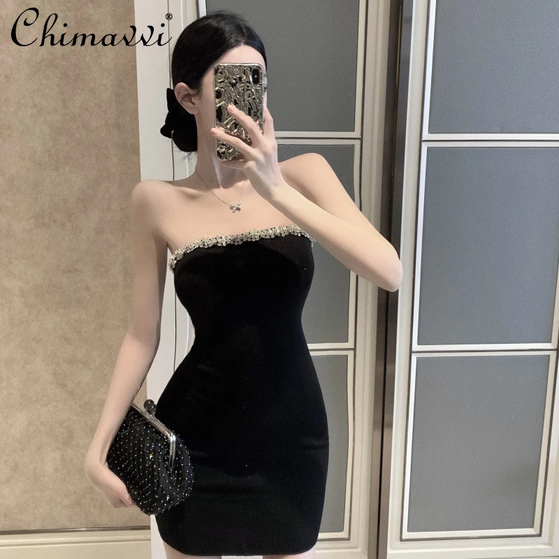 New 2022 Summer Fashion Rhinestone Stapless Hip Dress Women's Sexy Backless High Waist Slim Fit Short Dress for Ladies
New 2022 Summer Fashion Rhinestone Stapless Hip Dress Women's Sexy Backless High Waist Slim Fit Short Dress for Ladies