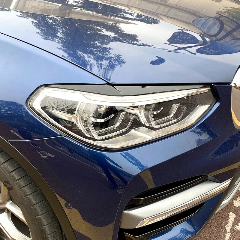 Gloss Black Car Headlight Eyebrow Eyelid Trim Sticker 2018-2021 Auto Carbon Fiber Headlight Eyelids ABS For BMW X4 X3 G01 G02
Gloss Black Car Headlight Eyebrow Eyelid Trim Sticker 2018-2021 Auto Carbon Fiber Headlight Eyelids ABS For BMW X4 X3 G01 G02