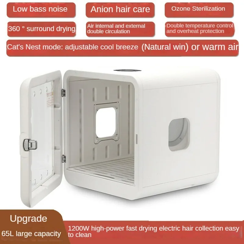Automatic Pet Dryer Box for Cats Dogs,Ultra Quiet Dog Hair Dryer 65L Capacity with Smart Temperature Control and 360 Drying Gift
Automatic Pet Dryer Box for Cats Dogs,Ultra Quiet Dog Hair Dryer 65L Capacity with Smart Temperature Control and 360 Drying Gift