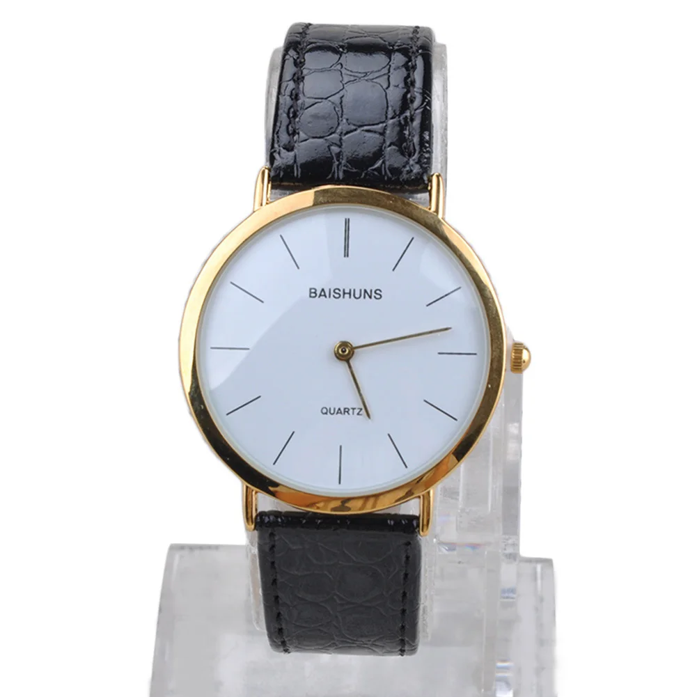 Men Gold Frame Gift Easy Read PU Leather Round Dial Portable Quartz Fashion Simple Pointer Wrist Watch
Men Gold Frame Gift Easy Read PU Leather Round Dial Portable Quartz Fashion Simple Pointer Wrist Watch