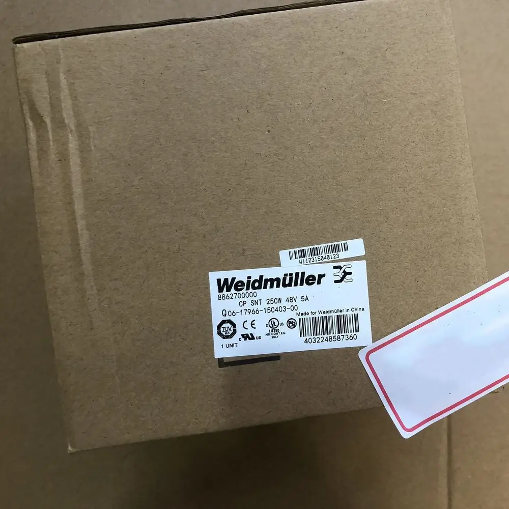 1 шт. Новинка для Weidmuller 8862700000 CP SNT 250 Вт 48 В 5 А в коробке Бесплатная доставка # QW
1 шт. Новинка для Weidmuller 8862700000 CP SNT 250 Вт 48 В 5 А в коробке Бесплатная доставка # QW