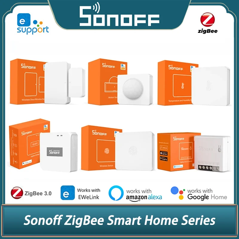 SONOFF Zigbee Smart ZBBridge/ZBMINI/ZBMINI-L/wireless Switch/Temperature Humidity/Motion/Door Sensor Work With Alexa Google Home
SONOFF Zigbee Smart ZBBridge/ZBMINI/ZBMINI-L/wireless Switch/Temperature Humidity/Motion/Door Sensor Work With Alexa Google Home