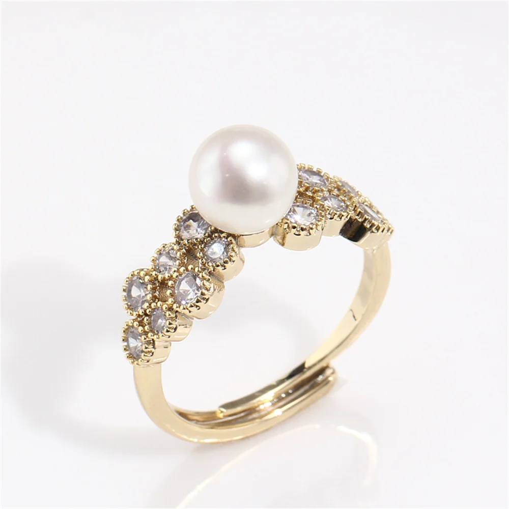 China-made 14K gold clad open ring holder K gold craft flower ring zircon pearl temperament ring empty bracket DIY accessories
China-made 14K gold clad open ring holder K gold craft flower ring zircon pearl temperament ring empty bracket DIY accessories