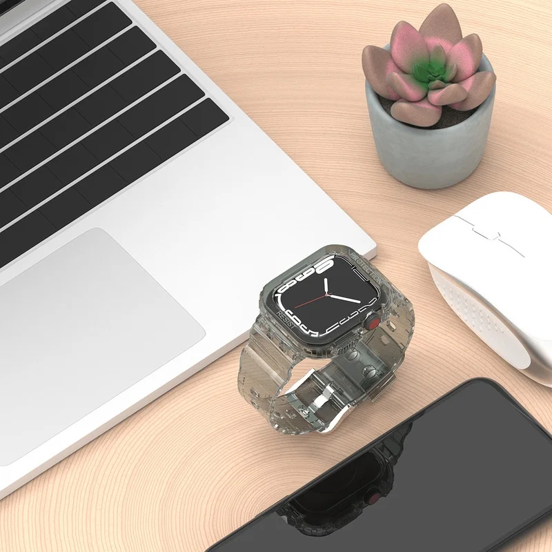 Transparent Glacier Strap + Case for Apple Watch Series 7 45mm 41MM TPU Replacement Bracelets Watchband fashional
Transparent Glacier Strap + Case for Apple Watch Series 7 45mm 41MM TPU Replacement Bracelets Watchband fashional