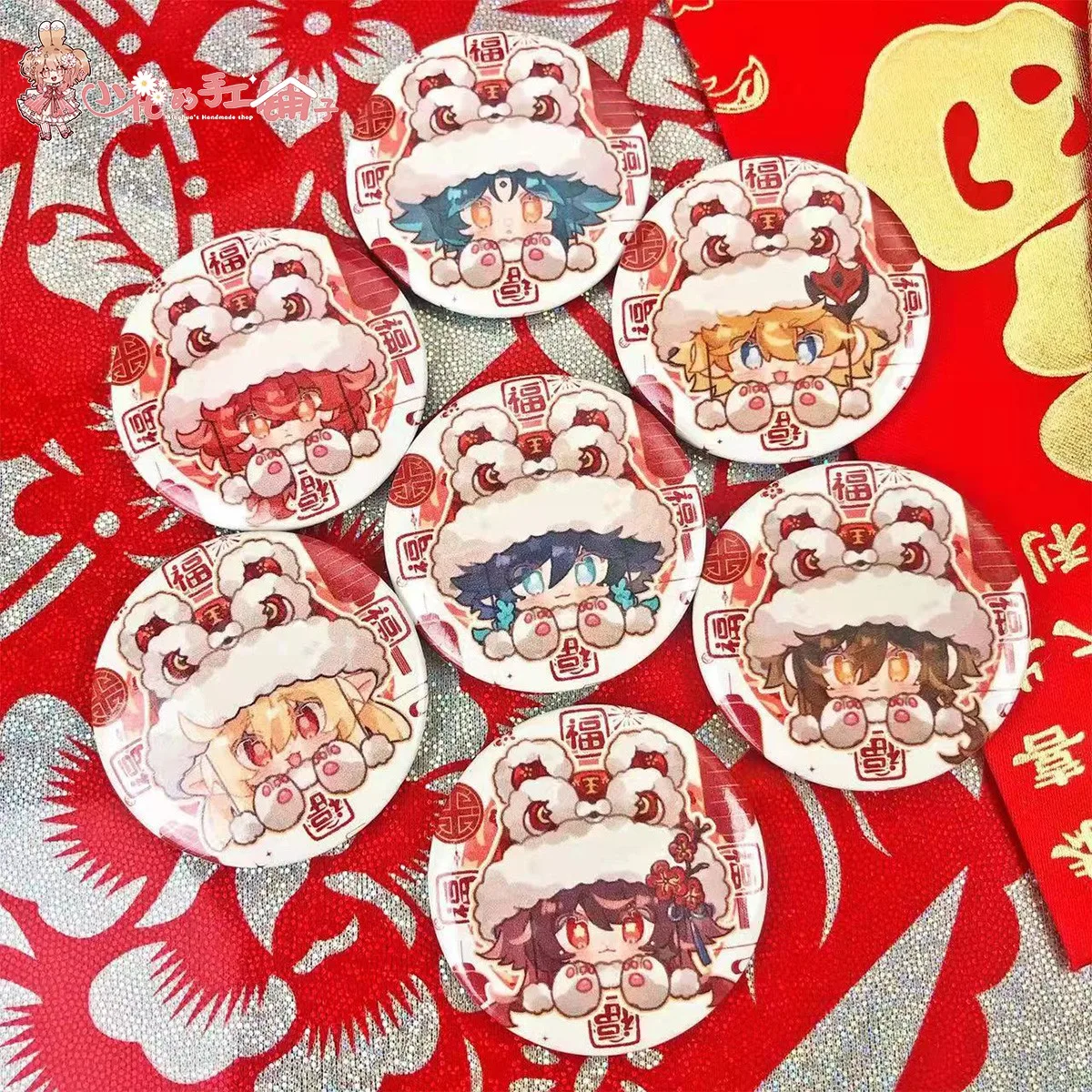 Genshin Impact Zhongli Hu Tao Klee tataglia, маленькая шапочка из мультфильма «Тигр», значок из искусственной кожи, металлический декоративный подарок для кос...
Genshin Impact Zhongli Hu Tao Klee tataglia, маленькая шапочка из мультфильма «Тигр», значок из искусственной кожи, металлический декоративный подарок для кос...