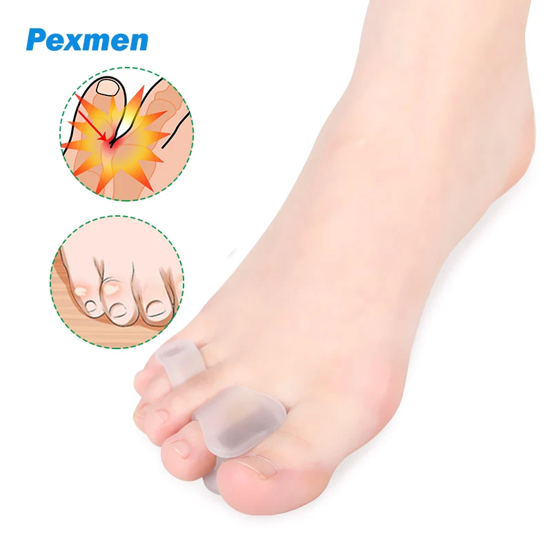 Pexmen 2Pcs Gel Soft Bunion Corrector Toe Separator Double -Loop Overlapping Toes Pain Relief Protector Foot Care Tool
Pexmen 2Pcs Gel Soft Bunion Corrector Toe Separator Double -Loop Overlapping Toes Pain Relief Protector Foot Care Tool