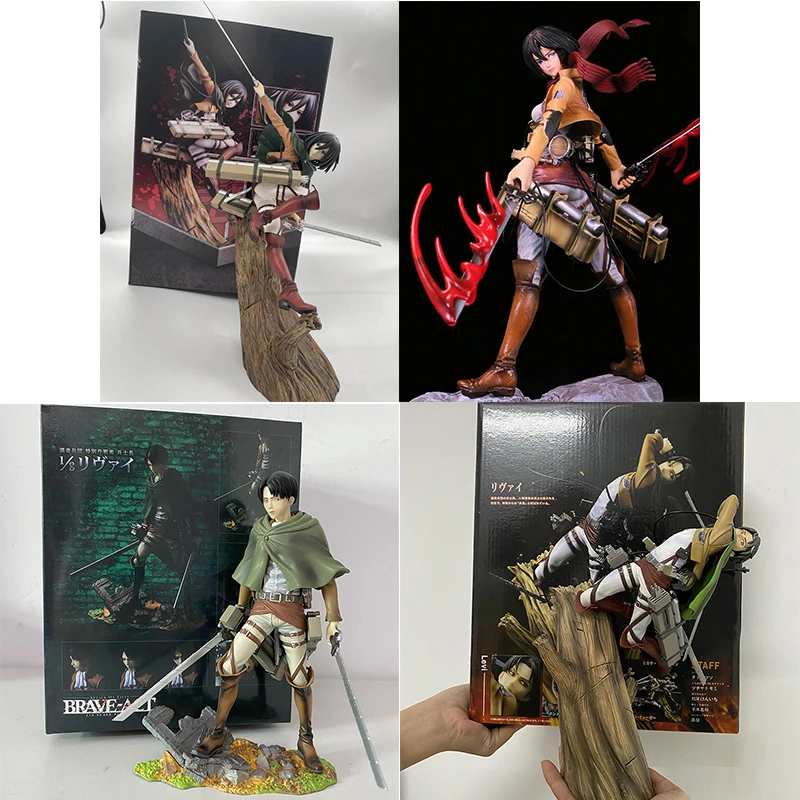 Brave-Act Anime Attack on Titan Kotobukiya Levi Ackerman Mikasa Ackerman PVC Action Figure Model Toy Gift 22cm
Brave-Act Anime Attack on Titan Kotobukiya Levi Ackerman Mikasa Ackerman PVC Action Figure Model Toy Gift 22cm