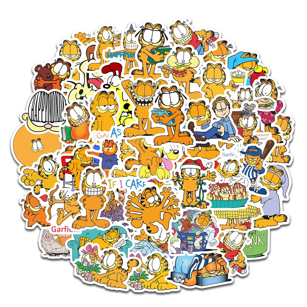 50pcs Cartoon Anime Garfield Dumb Film Graffiti Cute Pattern Notes Suitcase Helmet Body Sticker
50pcs Cartoon Anime Garfield Dumb Film Graffiti Cute Pattern Notes Suitcase Helmet Body Sticker