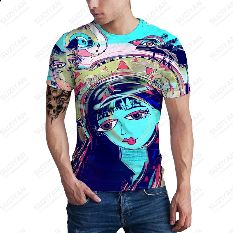 2023 Summer Absurd Abstract Men's T-shirt 3D Art Plus Size T-shirt Men's Clothing Casual T-shirt New Strange Top
2023 Summer Absurd Abstract Men's T-shirt 3D Art Plus Size T-shirt Men's Clothing Casual T-shirt New Strange Top