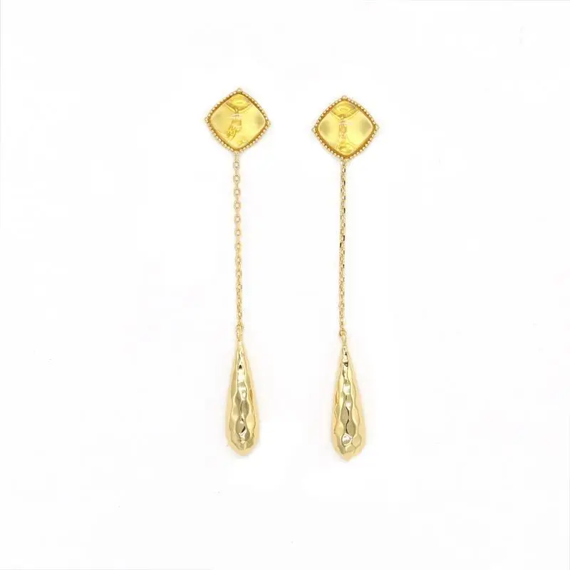 New Yellow Crystal Amber S925 Silver Gilded Glitter Fringe Water Drop Earrings Earrings Earrings Fashion Style
New Yellow Crystal Amber S925 Silver Gilded Glitter Fringe Water Drop Earrings Earrings Earrings Fashion Style