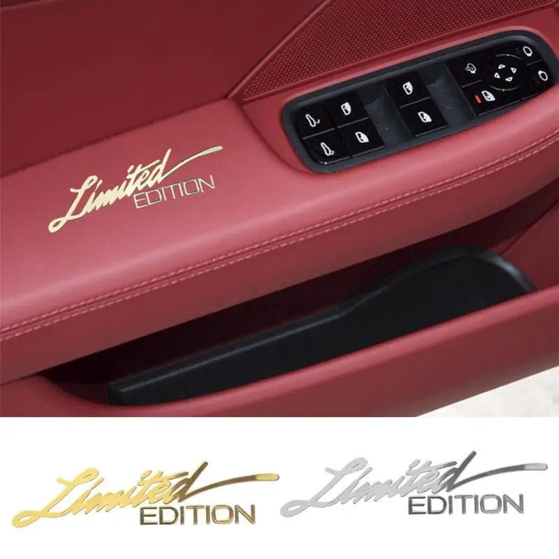 _ 2 шт., классные наклейки, ограниченная серия, творческие наклейки на окна автомобиля, наклейки для стайлинга автомобиля, металлические наклейки