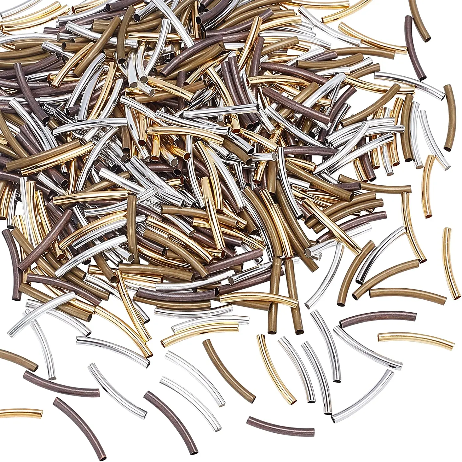 100Pcs Noodle Long Curved Tube Spacer Beads For DIY Wrist Bracelet Anklet Necklace Earring Jewelry Making Connector Accessories
100Pcs Noodle Long Curved Tube Spacer Beads For DIY Wrist Bracelet Anklet Necklace Earring Jewelry Making Connector Accessories