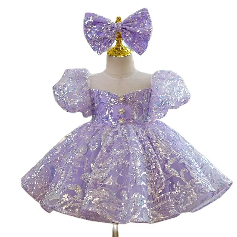 Children's Dress Flower Girl Wedding Little Girl Princess Dress Girl Host Birthday Piano Performance Costume Summer Puff Sleeves
Children's Dress Flower Girl Wedding Little Girl Princess Dress Girl Host Birthday Piano Performance Costume Summer Puff Sleeves