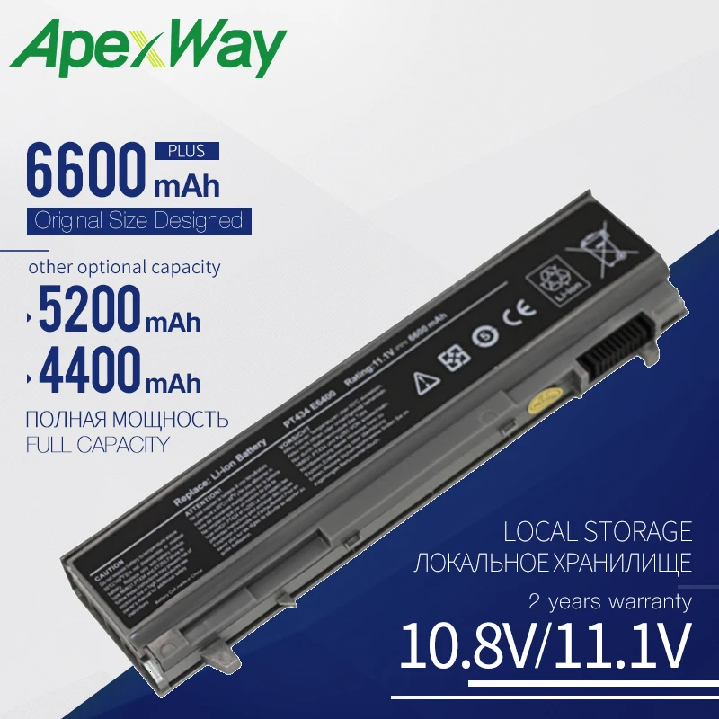 Аккумулятор Apexway для ноутбука DELL Latitude E6400 E6500 E6410 E6510 M2400 M4400 M6400 W1193 PT434 KY265 GU715 C719R RG049 U844G
Аккумулятор Apexway для ноутбука DELL Latitude E6400 E6500 E6410 E6510 M2400 M4400 M6400 W1193 PT434 KY265 GU715 C719R RG049 U844G