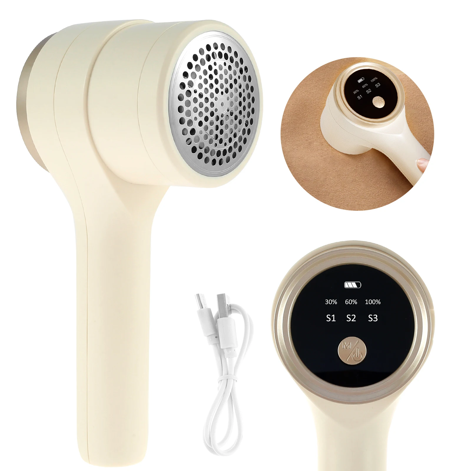 New Fabric Lint Remover with Replacement Blade 3 Speed Electric Lint Remover 6-Leaf Blade Fabric Pilling Remover Cordless Lint
New Fabric Lint Remover with Replacement Blade 3 Speed Electric Lint Remover 6-Leaf Blade Fabric Pilling Remover Cordless Lint