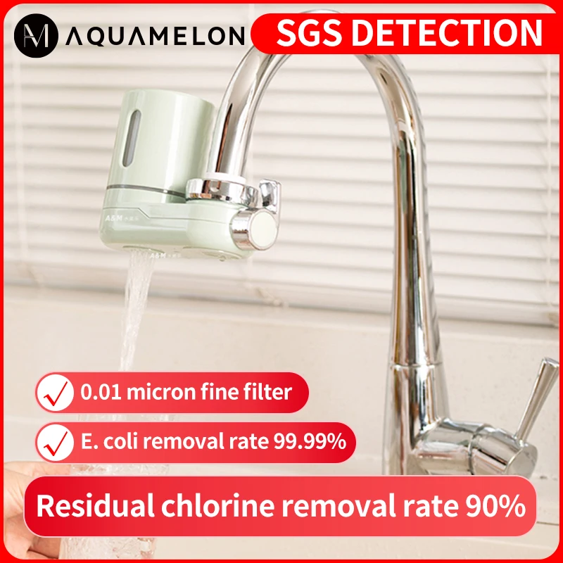 AquaMelon Tap Water Purifier Filter Clean Kitchen Faucet Chlorine E. Coli Removal Ultrafiltration Water Filter Tap Drink
AquaMelon Tap Water Purifier Filter Clean Kitchen Faucet Chlorine E. Coli Removal Ultrafiltration Water Filter Tap Drink