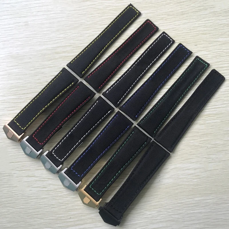 Ремешок нейлоновый с кожаным ремешком для часов, 22 мм
Ремешок нейлоновый с кожаным ремешком для часов, 22 мм