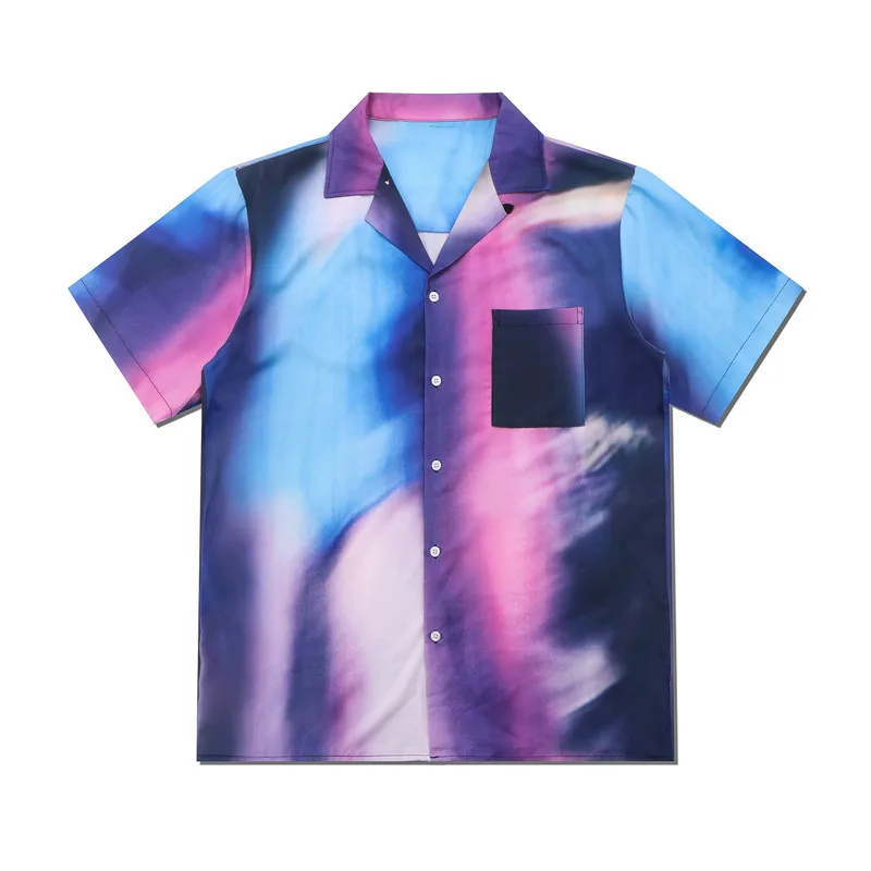2023 New Summer Short Sleeved Shirt Men Hip Hop Dance Loose Camisa Male Holiday WYB Fans Blue-violet Gradient
2023 New Summer Short Sleeved Shirt Men Hip Hop Dance Loose Camisa Male Holiday WYB Fans Blue-violet Gradient