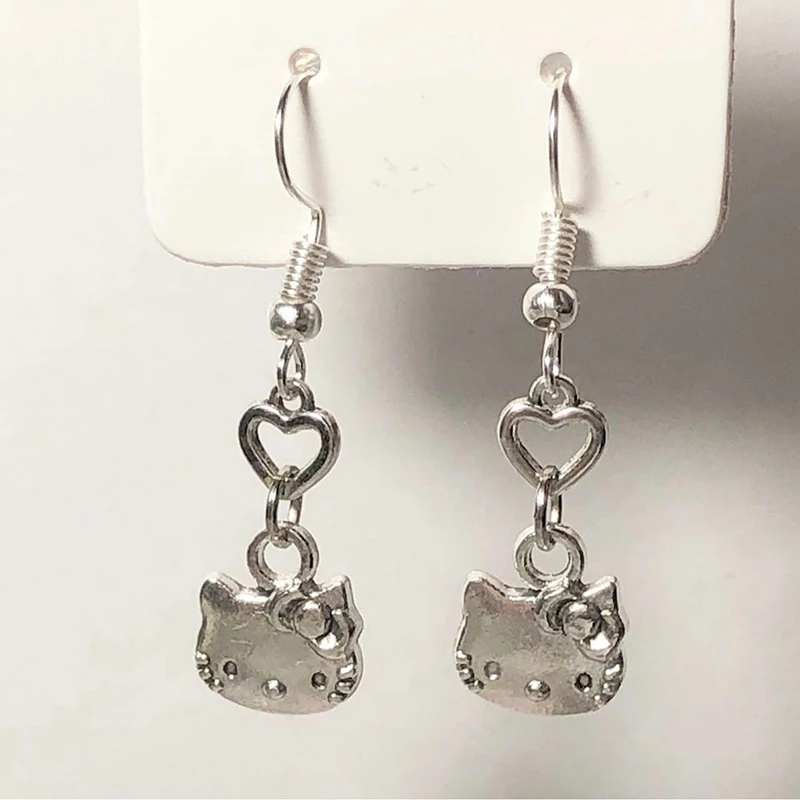 Kawaii Sanrio Cartoon Hello Kitty Necklace Vintage Earrings Cute Ornaments Alloy Earrings Christmas Creative Birthday Gifts
Kawaii Sanrio Cartoon Hello Kitty Necklace Vintage Earrings Cute Ornaments Alloy Earrings Christmas Creative Birthday Gifts