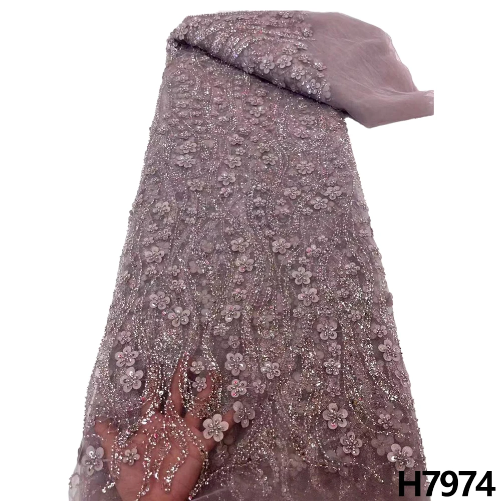 HFX African Sequin 3D Lace Fabric 2023 High-quality Handmade beaded Nigerian French tulle Lace wedding material
HFX African Sequin 3D Lace Fabric 2023 High-quality Handmade beaded Nigerian French tulle Lace wedding material