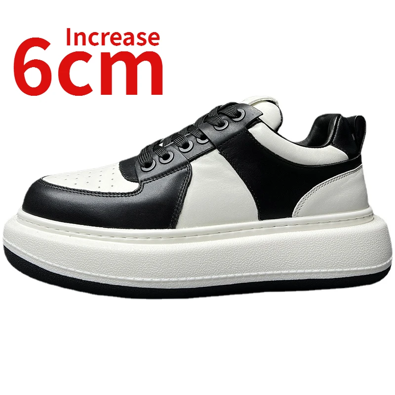 Европейский/американский оригинальный дизайн, мужская спортивная обувь, увеличивающая рост 6 см, толстая подошва, кожаная обувь в виде панды, кожаная обувь для подъема, мужская обувь
Европейский/американский оригинальный дизайн, мужская спортивная обувь, увеличивающая рост 6 см, толстая подошва, кожаная обувь в виде панды, кожаная обувь для подъема, мужская обувь