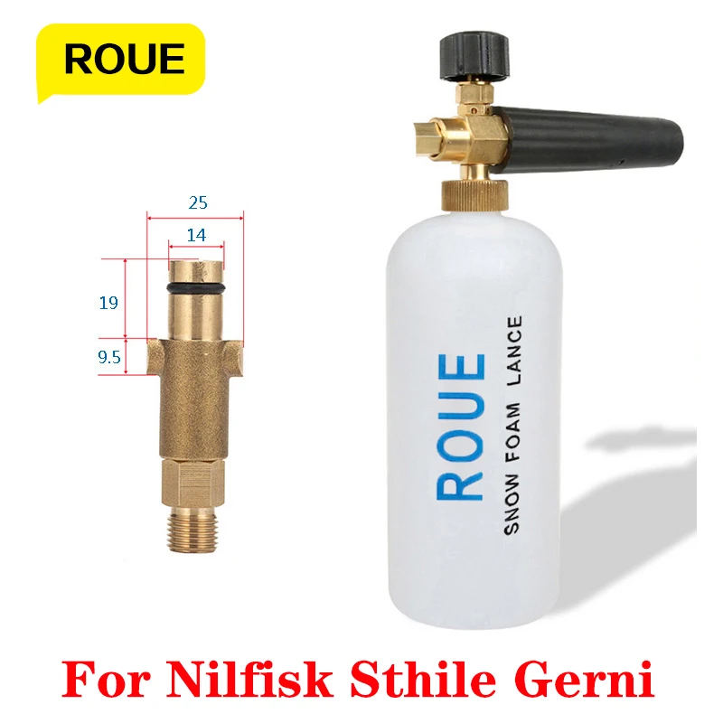 Car Wash High Pressure Sprayer Foam Generator Snow Foam Lance Nozzle Water Gun Car Clean Soap Foam For Nilfisk Gerni Stihle
Car Wash High Pressure Sprayer Foam Generator Snow Foam Lance Nozzle Water Gun Car Clean Soap Foam For Nilfisk Gerni Stihle
