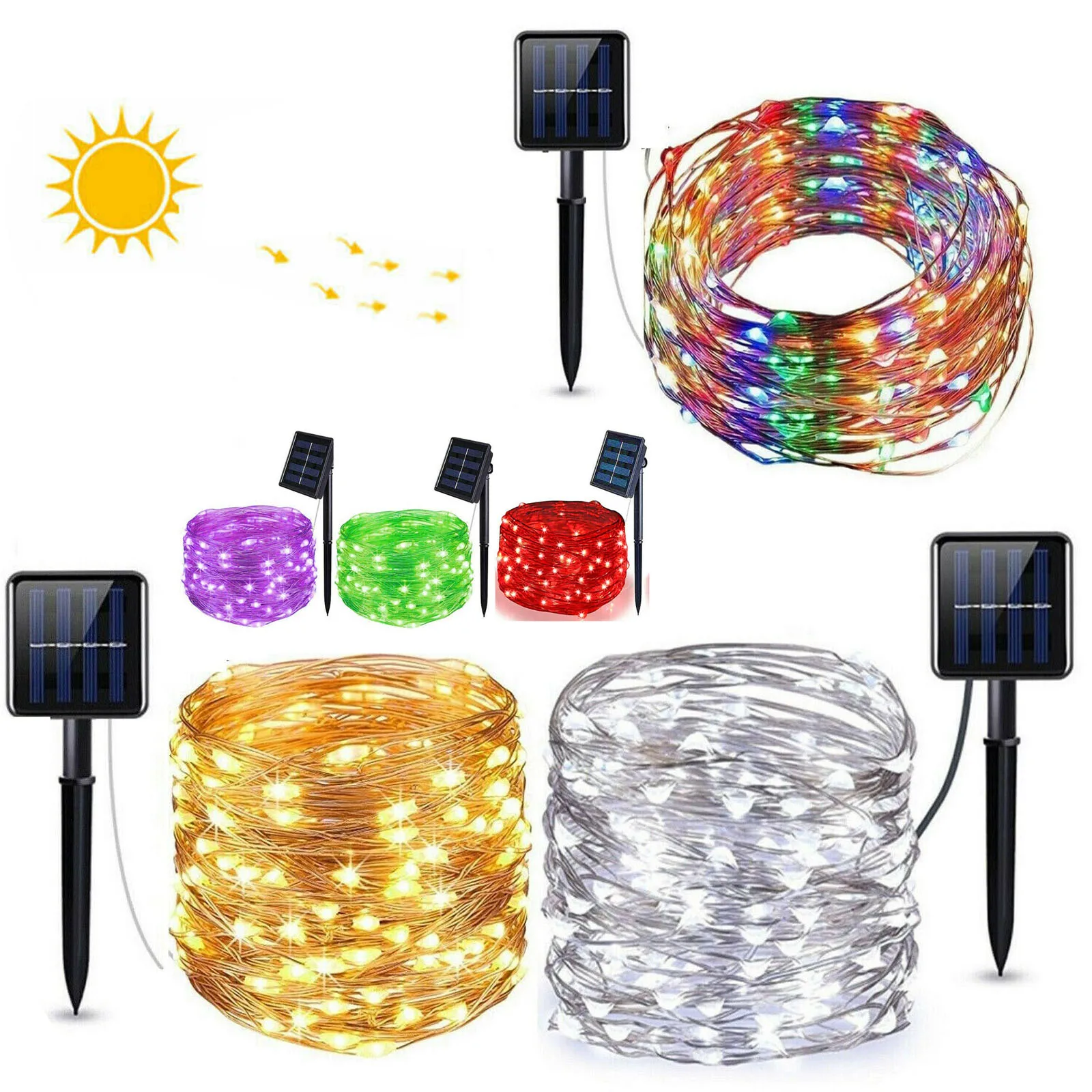 Solar Power 8 Modes Copper Wire 12M 22M LED String Lights Waterproof for Outdoor Garden Party Wedding Patio Christmas Decor
Solar Power 8 Modes Copper Wire 12M 22M LED String Lights Waterproof for Outdoor Garden Party Wedding Patio Christmas Decor