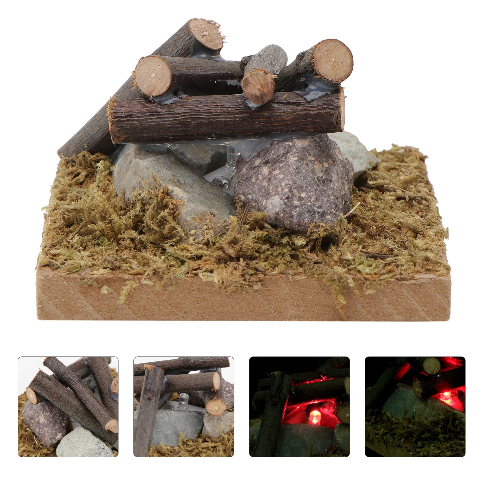 Statue DIY Mini House Bonfire Decor Adornment Campfire Model Outdoor Miniature Pastoral 
Statue DIY Mini House Bonfire Decor Adornment Campfire Model Outdoor Miniature Pastoral