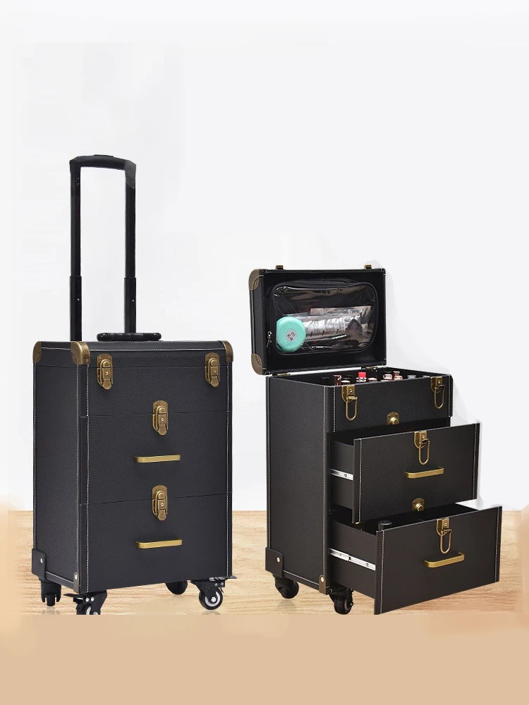 2022 Cosmetic Trolley Case For Women Professional Large Capacity Storage Beauty Tattoo Hairdressing Makeup Bag Pull rod Box
2022 Cosmetic Trolley Case For Women Professional Large Capacity Storage Beauty Tattoo Hairdressing Makeup Bag Pull rod Box