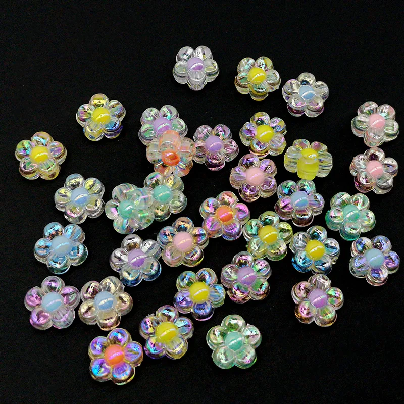 DIY Jewelry Accessories Acrylic Magic Five Petal Flowers Scattered Beads Beaded Bracelet Material Hair Rope Necklace Abalorios
DIY Jewelry Accessories Acrylic Magic Five Petal Flowers Scattered Beads Beaded Bracelet Material Hair Rope Necklace Abalorios