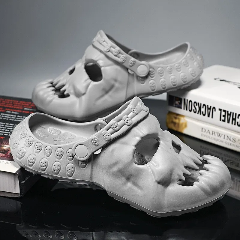 New Skull Design Garden Shoes Men Sandals 2023 Summer Outdoor Fun Novelty Slide Thick Sole Platform Beach Non-slip Couple Sandal
New Skull Design Garden Shoes Men Sandals 2023 Summer Outdoor Fun Novelty Slide Thick Sole Platform Beach Non-slip Couple Sandal