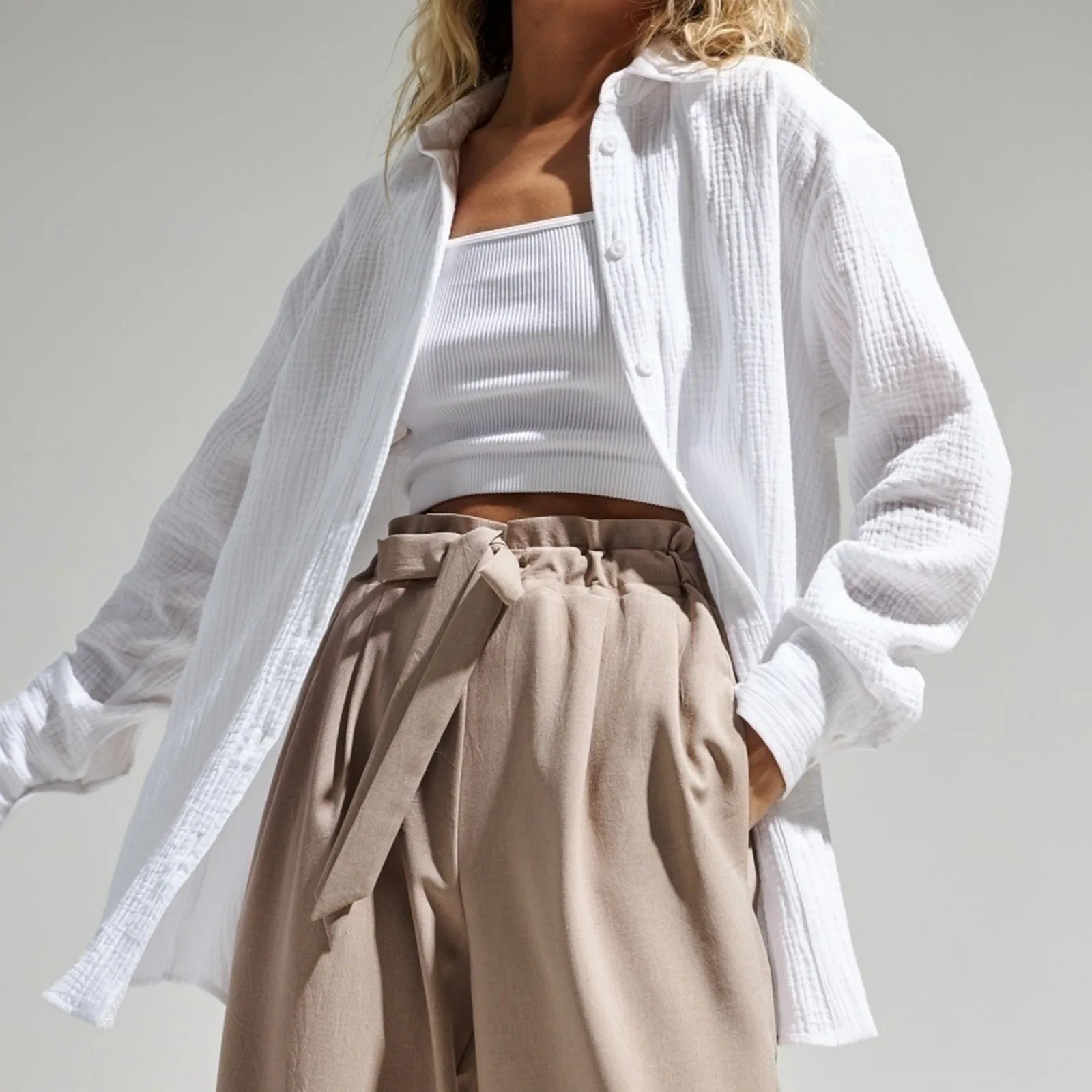 Women Cotton Shirt Solid Oversize Coat Loose Long-Sleeve Textured Shirts Blouses Women Autumn Clothing Blusa Mujer Moda Camisas
Women Cotton Shirt Solid Oversize Coat Loose Long-Sleeve Textured Shirts Blouses Women Autumn Clothing Blusa Mujer Moda Camisas