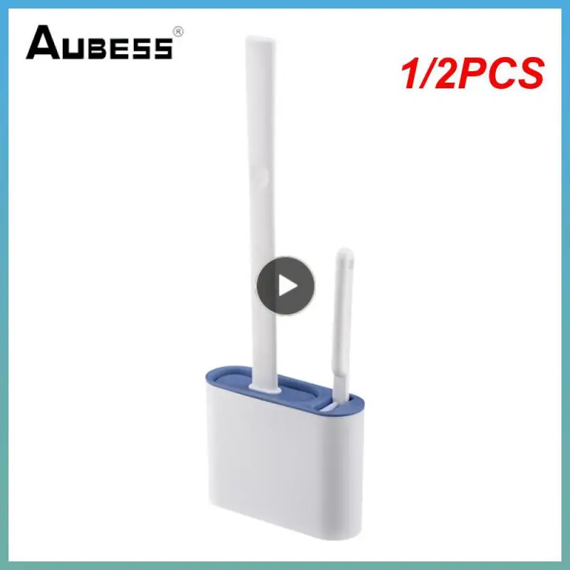 1/2PCS Toilet Brush Water Leak Proof with Base Wall Hanging Toilet Brush Silicone Bristles Floor Cleaning Brush Bathroom
1/2PCS Toilet Brush Water Leak Proof with Base Wall Hanging Toilet Brush Silicone Bristles Floor Cleaning Brush Bathroom