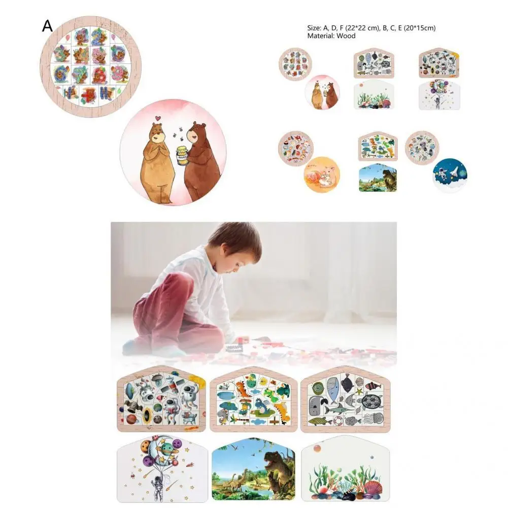 Reusable Wonderful Imagination Ability Animal Jigsaw Puzzle Wood Puzzle Game Easy to Operate for Toddler
Reusable Wonderful Imagination Ability Animal Jigsaw Puzzle Wood Puzzle Game Easy to Operate for Toddler