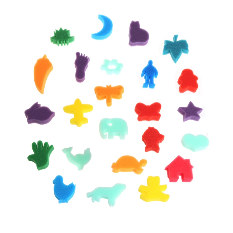 Набор из губки для творчества и творчества для детей, детская игрушка «сделай сам», для домашнего образования и школы, 24 шт. 
Набор из губки для творчества и творчества для детей, детская игрушка «сделай сам», для домашнего образования и школы, 24 шт.